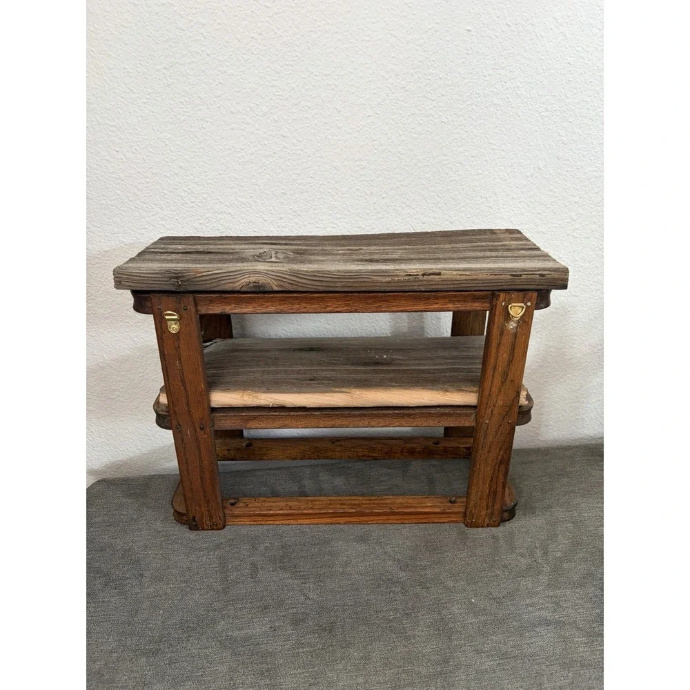 Vintage Rustic Country Farmhouse Singer Drawer Repurposed Wood Shelf Wall Mount